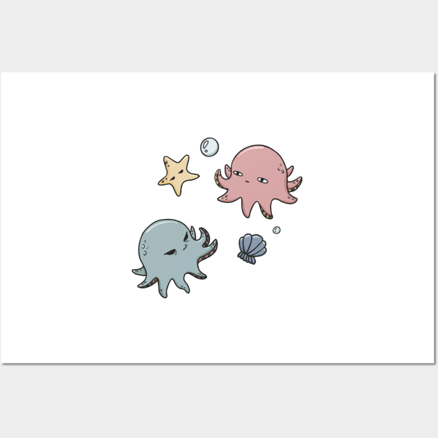 Kraken and Friends Wall Art by shopfindingbeni